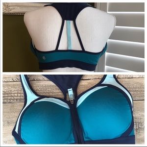 CHAMPION C9 sports support bra zip strap 36D pad